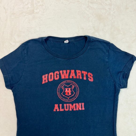 Hogwarts Alumni Alstyle Apparel & Activewear Women's L Dark Blue T-Shirt - Picture 2 of 9